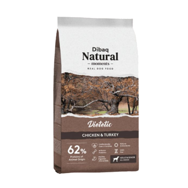 Dibaq Natural Moments Dietetic Piletina i Puretina Adult 15 kg