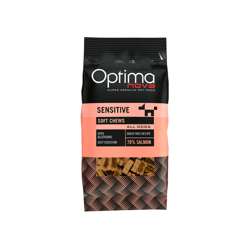 Optimanova Sensitive Soft Chews Losos 150g